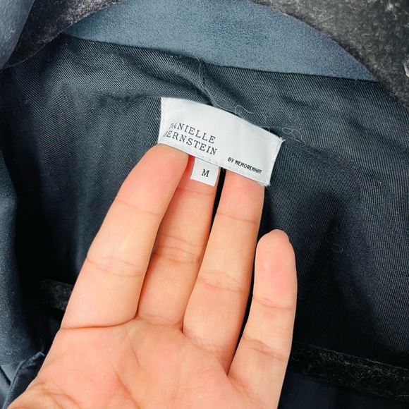 NWT We Wore What Danielle Bernstein 
Faux Suede Moto Leather Jacket 
Black  M - Picture 5 of 10